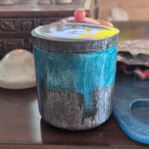 Colorful Abstract Resin Holder